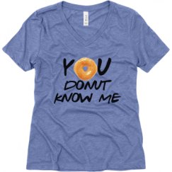 Ladies Relaxed Fit Super Soft Triblend V-Neck Tee