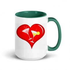 15oz Ceramic Mug with Color Inside