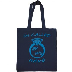 by his name - canvas bag blue