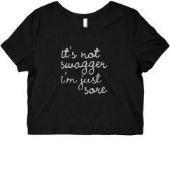 Ladies Slim Fit Crop Top Tee