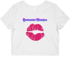 Ladies Slim Fit Crop Top Tee