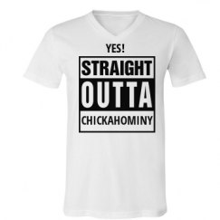 Unisex V-Neck Jersey Tee