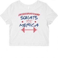 Ladies Slim Fit Crop Top Tee