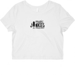 Ladies Slim Fit Crop Top Tee