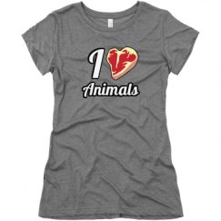 Ladies Slim Fit Super Soft Triblend Tee
