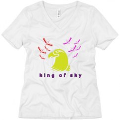 Ladies Relaxed Fit V-Neck Tee