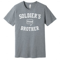 Proud soldier's brother