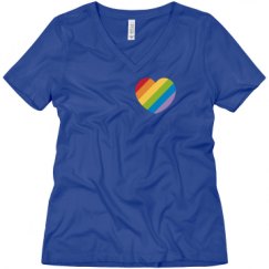 Ladies Relaxed Fit V-Neck Tee