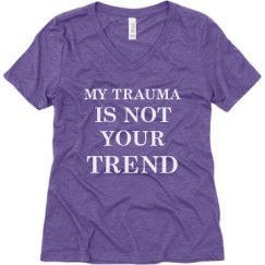 Ladies Relaxed Fit Super Soft Triblend V-Neck Tee