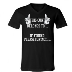 Unisex V-Neck Jersey Tee