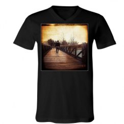 Unisex V-Neck Jersey Tee