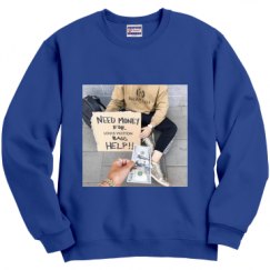 Unisex Film and Foil Crewneck Sweatshirt
