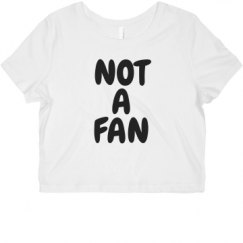 Ladies Slim Fit Crop Top Tee