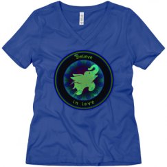 Ladies Relaxed Fit V-Neck Tee