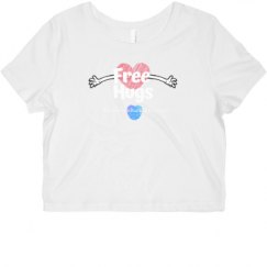 Ladies Slim Fit Crop Top Tee