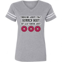 Ladies Relaxed Fit Vintage Sports Tee