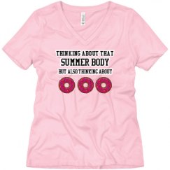 Ladies Relaxed Fit V-Neck Tee