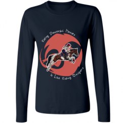 Ladies Relaxed Fit Basic Long Sleeve Tee