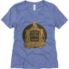 Ladies Relaxed Fit Super Soft Triblend V-Neck Tee