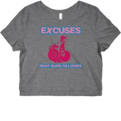 Ladies Slim Fit Crop Top Tee