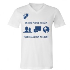 Unisex V-Neck Jersey Tee