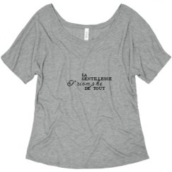 Ladies Flowy Slouchy Tee