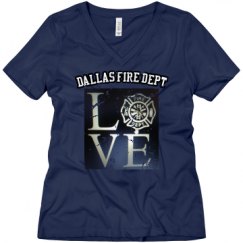Ladies Relaxed Fit V-Neck Tee