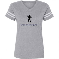 Ladies Relaxed Fit Vintage Sports Tee