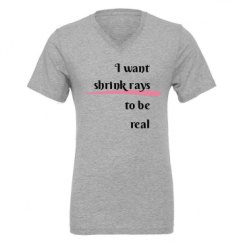 Unisex CVC Jersey V-Neck T-Shirt