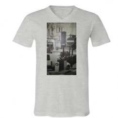 Unisex V-Neck Jersey Tee