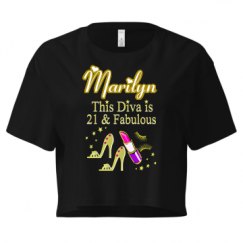 Ladies Festival Cali Crop Top Tee