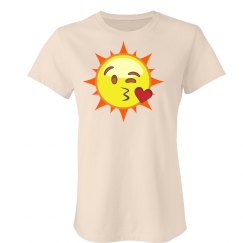 Flirty Sun Emoji T-Shirt