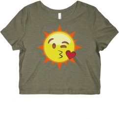 Ladies Slim Fit Crop Top Tee