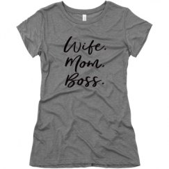 Ladies Slim Fit Super Soft Triblend Tee