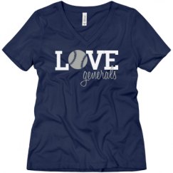 Ladies Relaxed Fit V-Neck Tee