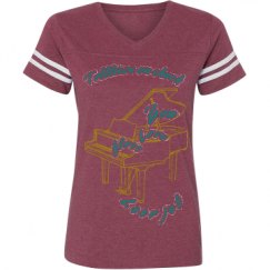 Ladies Relaxed Fit Vintage Sports Tee