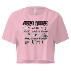 Ladies Festival Cali Crop Top Tee