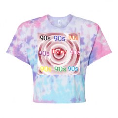 Women's Tie Dye Crop Top Tee
