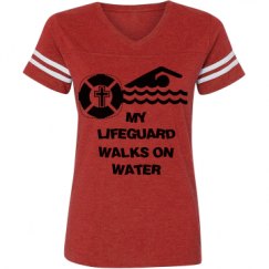 Ladies Relaxed Fit Vintage Sports Tee