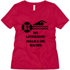 Ladies Relaxed Fit V-Neck Tee