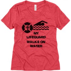 Ladies Relaxed Fit Super Soft Triblend V-Neck Tee