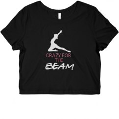 Ladies Slim Fit Crop Top Tee