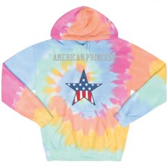 Unisex Tie-Dye Fleece Hoodie