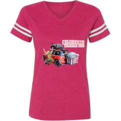 Ladies Relaxed Fit Vintage Sports Tee