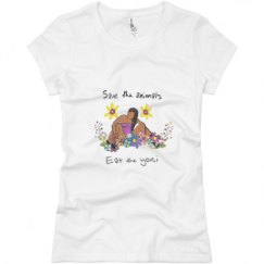 Ladies Slim Fit Basic Promo Jersey Tee