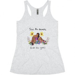 Ladies Slim Fit Super Soft Racerback Triblend Tank