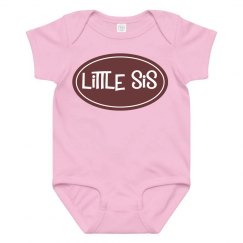 Little Sis Brown Pink Onesie