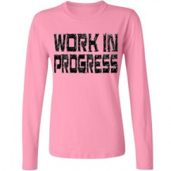 Ladies Relaxed Fit Basic Long Sleeve Tee