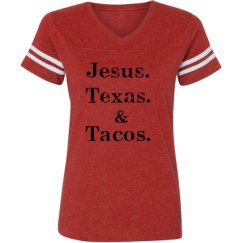 Ladies Relaxed Fit Vintage Sports Tee