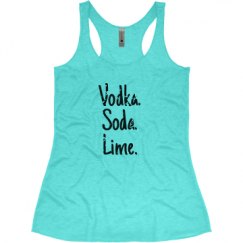 Ladies Slim Fit Super Soft Racerback Triblend Tank